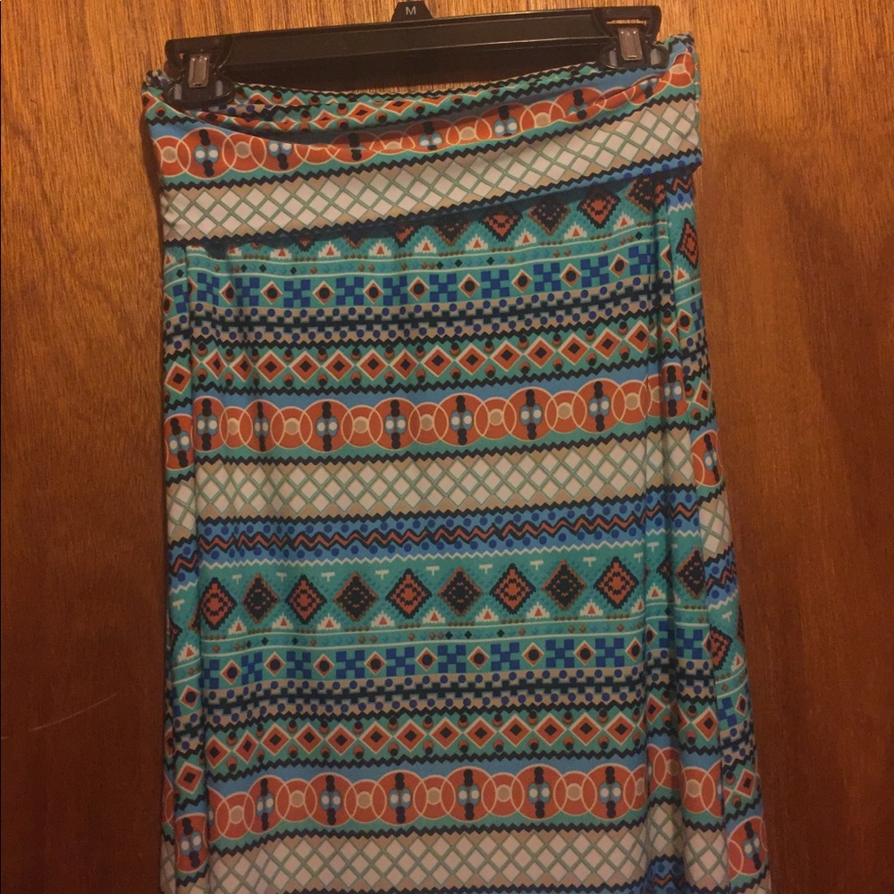 Women's Azules Printed Maxi Skirt